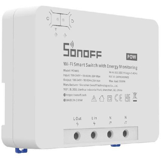 SONOFF sterownik 1-kanałowy 25A WiFi POWR3