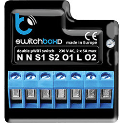 Przełącznik Blebox SwitchBoxD WiFi 230V dwukanałowy sterowany z aplikacji