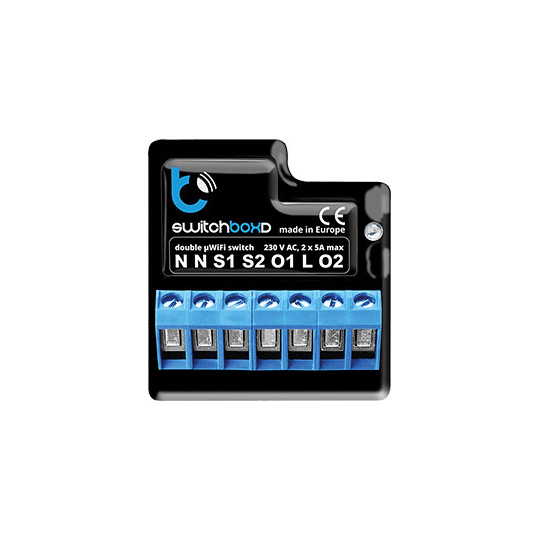 Przełącznik Blebox SwitchBoxD WiFi 230V dwukanałowy sterowany z aplikacji