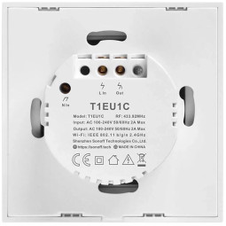 SONOFF dotykowy przełącznik 1-kanałowy WiFi + RF 433 EU T1 TX