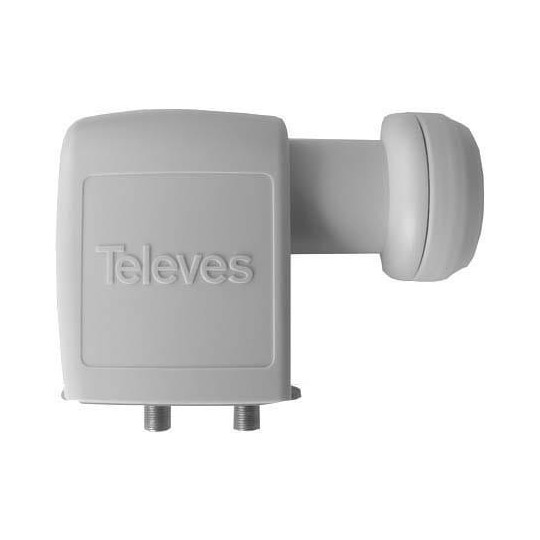 Konwerter Twin Televes ref. 747002 szary