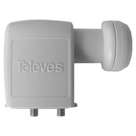 Konwerter Twin Televes ref. 747002 szary