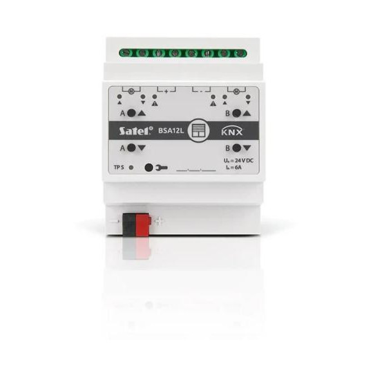 SATEL KNX 2-kanałowy aktor żaluzjowy 24V DC KNX-BSA12L