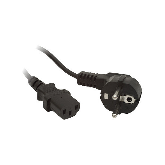 KABEL ZASILAJĄCY CEE 7/7 IEC 320 C13 1.8M WTYCZKA KĄTOWA Lanberg