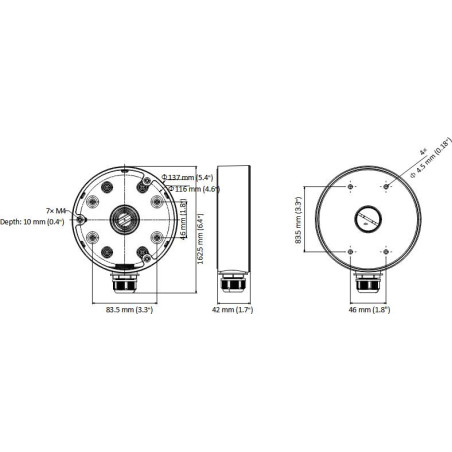 ADAPTER HIKVISION DS-1280ZJ-DM21 (BLACK)