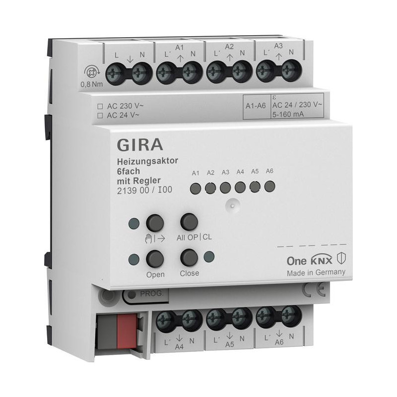 GIRA aktor grzewczy 6x regul. KNX ONE 213900