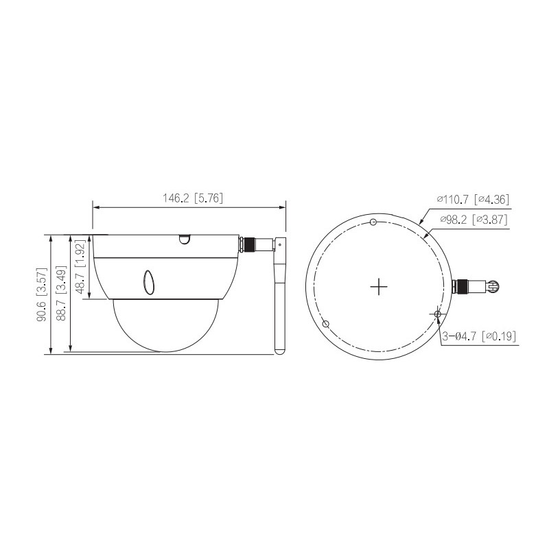 KAMERA IP DAHUA IPC-HDBW1430DE-SW-0280B