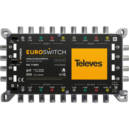 MULTISWITCH EUROSWITCH 9x9x8 ref. 719601