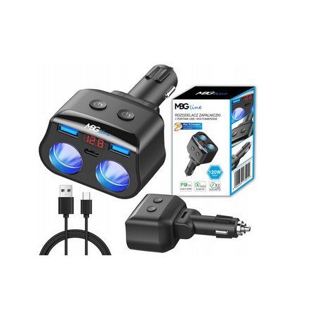 Rozdzielacz gniazda zapalniczki MBG Line HC69PD