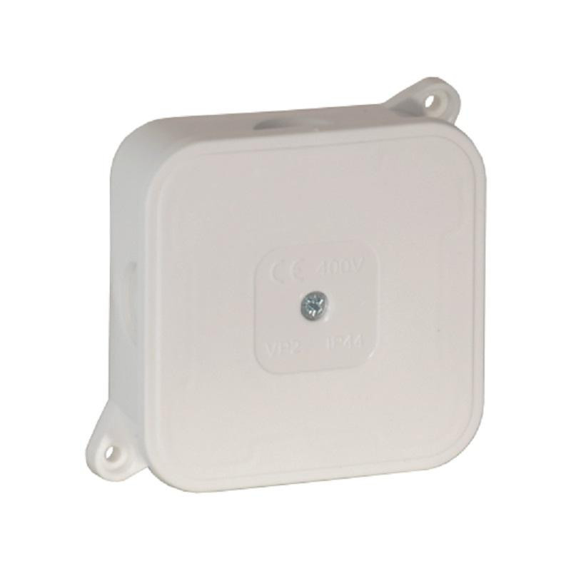 Puszka natynkowa pusta 4 wlotów VIPLAST VP-2 BIAŁA IP44 85x85x35mm 027-01