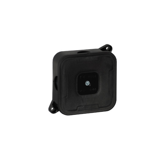 Puszka natynkowa pusta 4 wlotów VIPLAST VP-2 CZARNA IP44 85x85x35mm 027-05