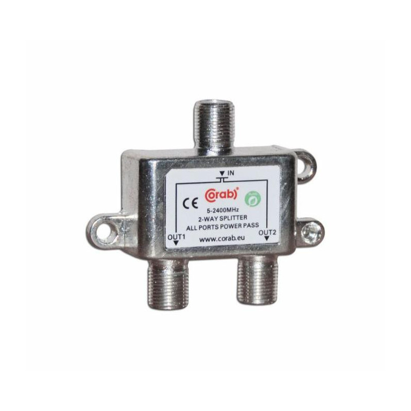 ROZGAŁĘŹNIK-SPLITER 5-2400 Mhz CORAB 2 DROŻNY Z PRZEJŚCIEM NAPIĘCIA
