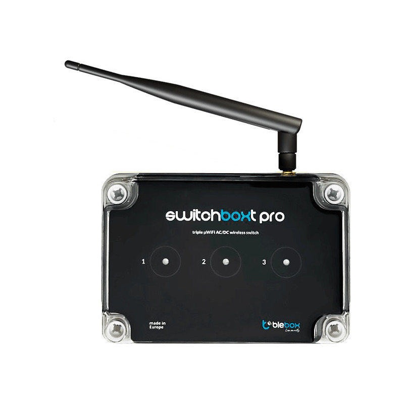 Moduł przekaźnikowy switchboxt pro z zewnętrzną anteną Blebox