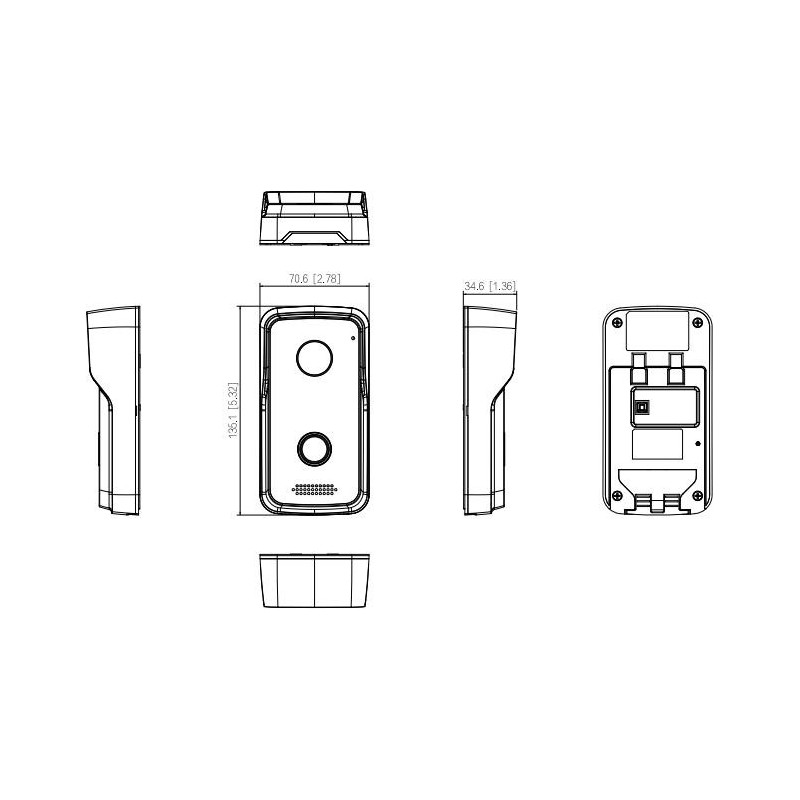 Zestaw wideodomofonowy DAHUA KTP03