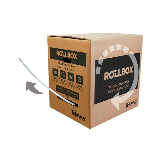 KABEL KONCENTRYCZNY Televes T-100 PVC Eca KLASA A - 250m Pull Box