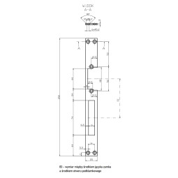 Płaskownik długi HARTTE OK-P4, 3mm, STC, otwarty