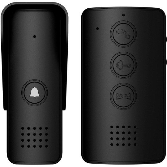 Domofon EURA ADP-09A3 czarny, głośnomówiący