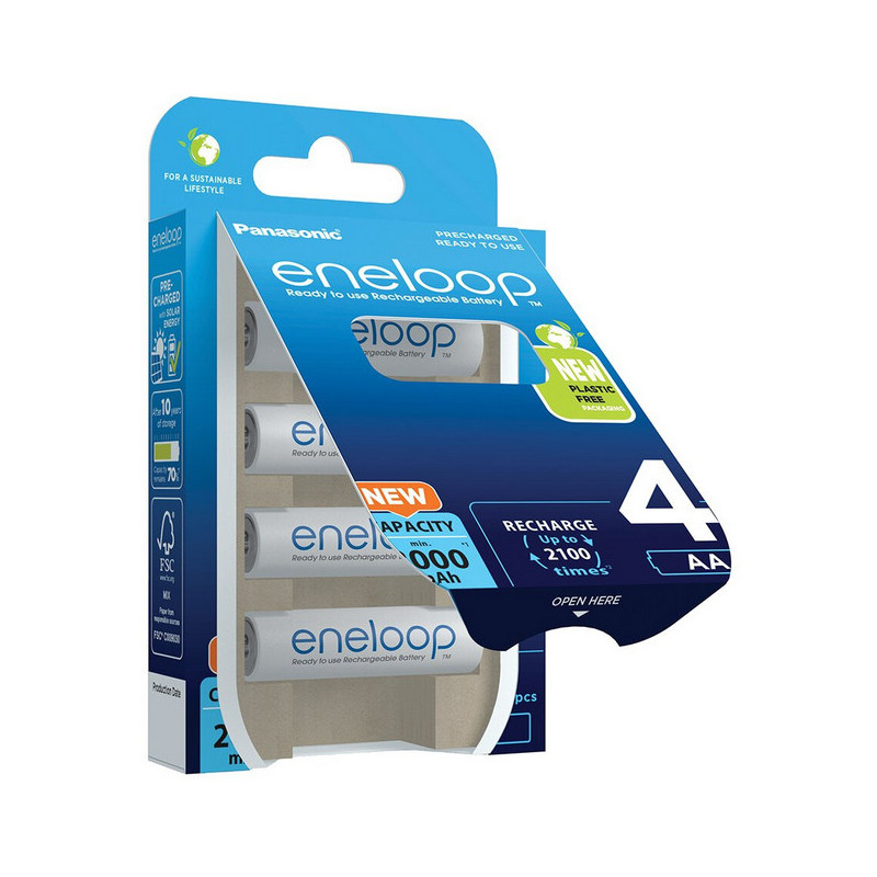 Akumulatorki AA / R6 Panasonic Eneloop 2000mAh BK-3MCDE/4BE (blister 4 szt.)