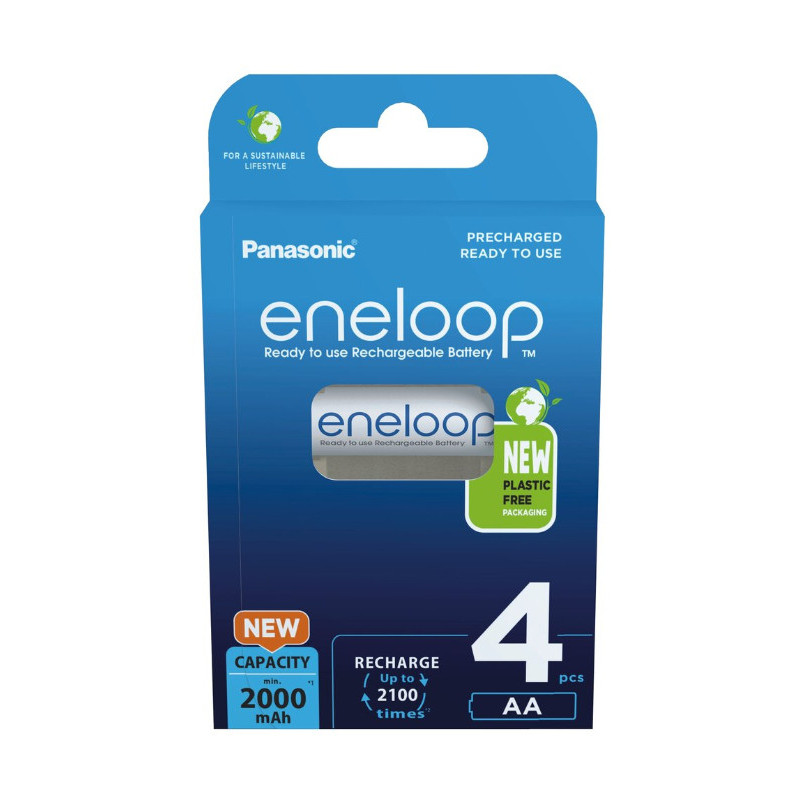 Akumulatorki AA / R6 Panasonic Eneloop 2000mAh BK-3MCDE/4BE (blister 4 szt.)