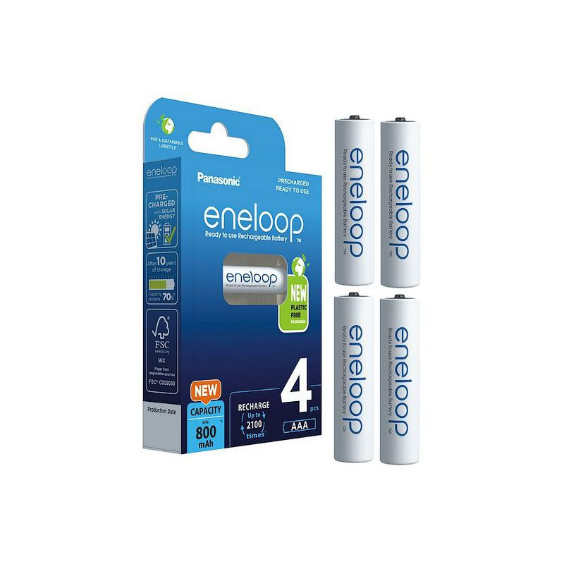 Akumulatorki R03 / AAA Panasonic Eneloop 800mAh BK-4MCDE/4BE (blister 4 szt.)