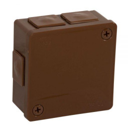 Puszka natynkowa pusta 6 wlotów VIPLAST VP-22 BRĄZOWA IP55 86x86x40mm 022-02