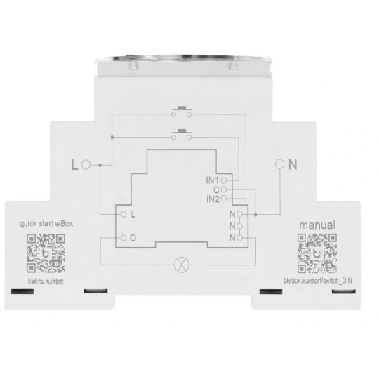 Moduł przekaźnikowy switchbox din Blebox