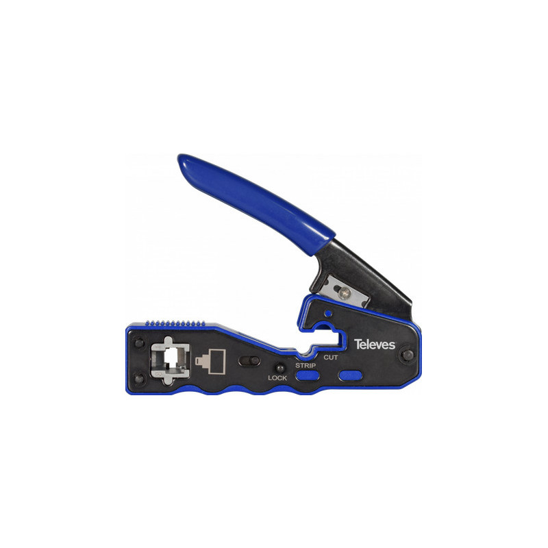 Zaciskarka do złączy RJ45 z automatycznym cięciem Televes 209802