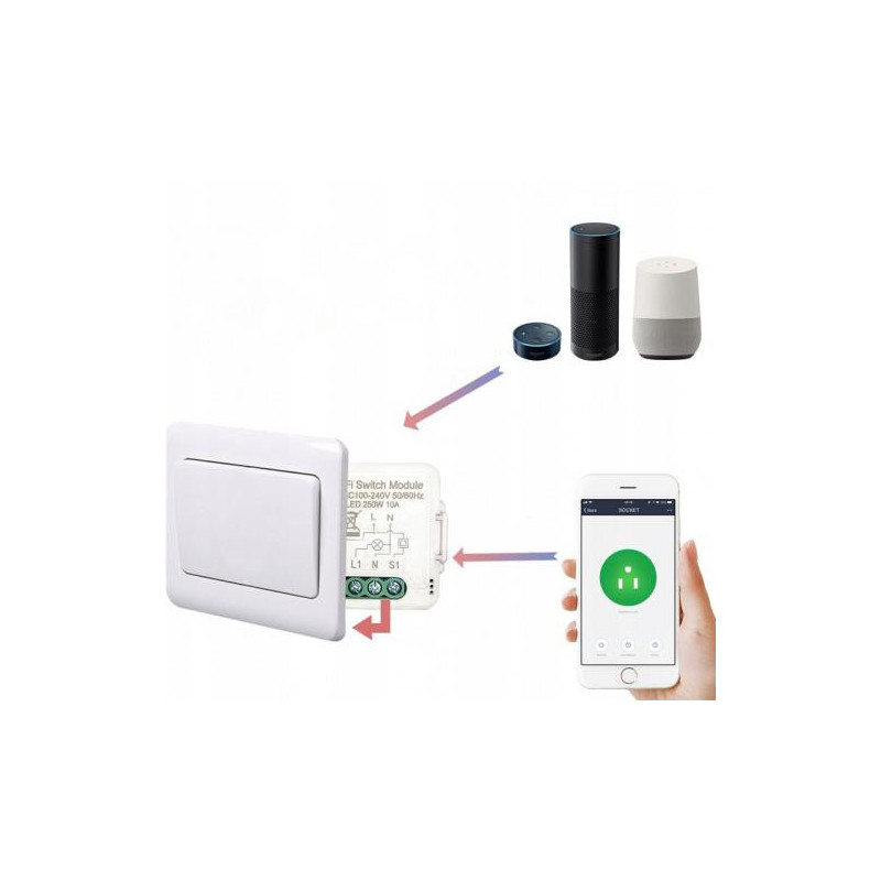 Moduł OXT mini przekaźnik 1 obw. bez N ZigBee TUYA T271