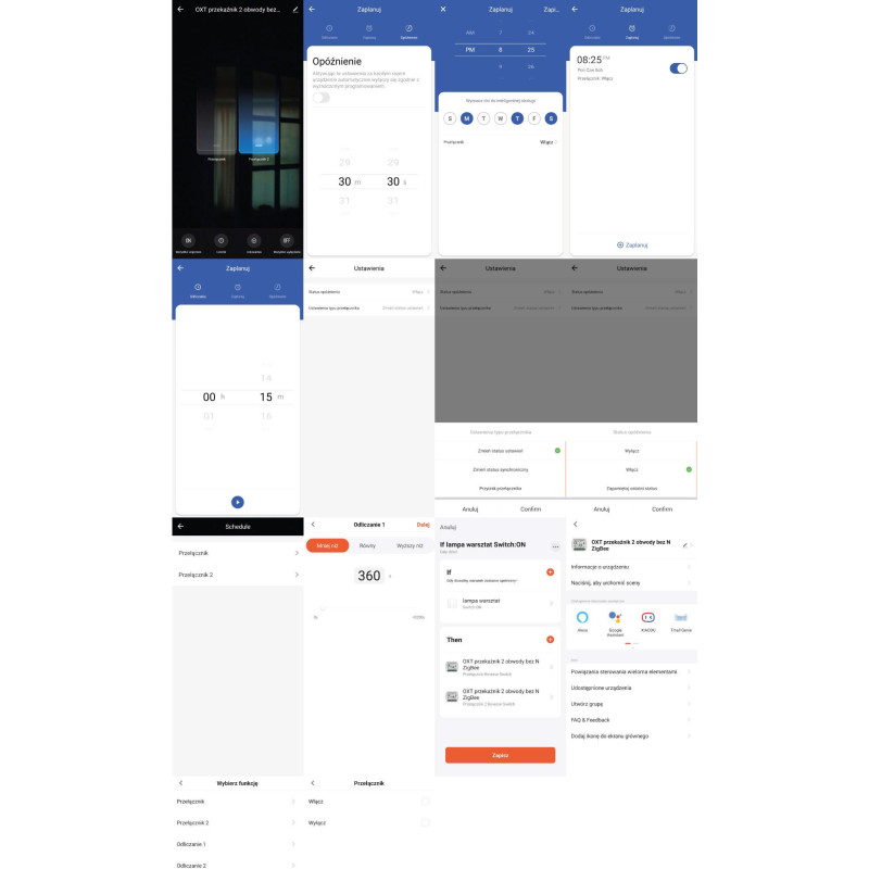 Moduł OXT mini przekaźnik 2 obw. bez N ZigBee TUYA T272