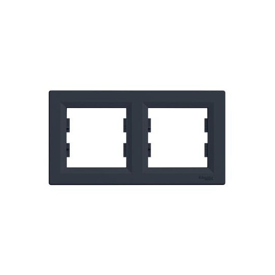 Ramka podwójna 2-krotna Schneider Asfora EPH5800271 antracyt