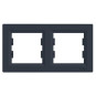 Ramka podwójna 2-krotna Schneider Asfora EPH5800271 antracyt