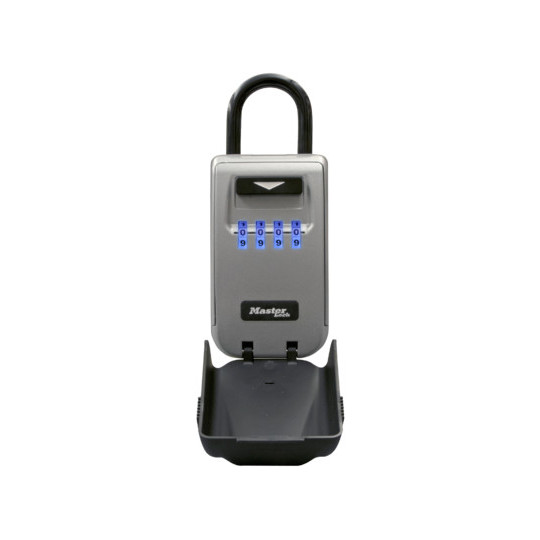 Skrytka na klucze z możliwością zawieszenia i szyfrem podświetlona Master Lock 5424EURD