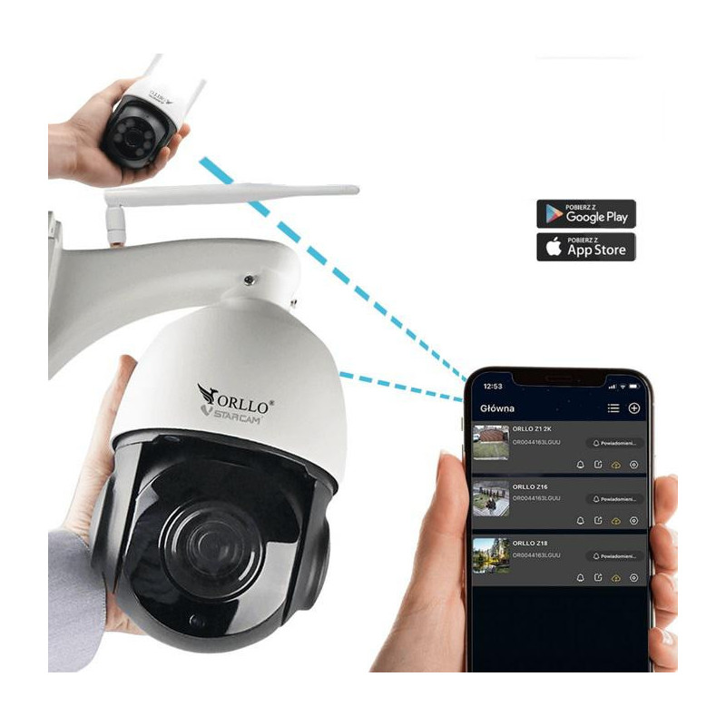 Kamera IP ORLLO Z18 obrotowa zewnętrzna SIM 4MP