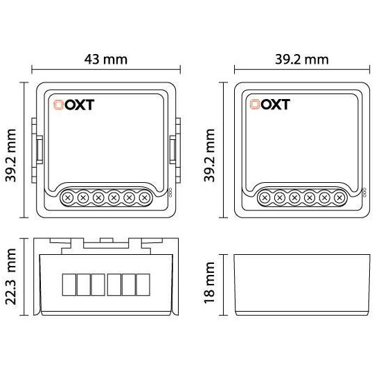 Moduł OXT mini ściemniacz 1 obwód ZigBee TUYA T265