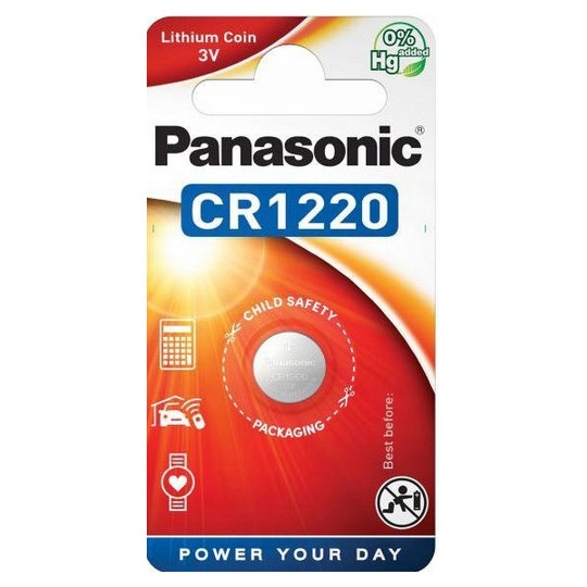Bateria CR1220 1BL PANASONIC 3V 35mAh (1 szt.)