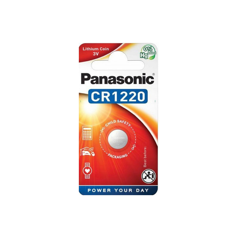 Bateria CR1220 1BL PANASONIC 3V 35mAh (1 szt.)