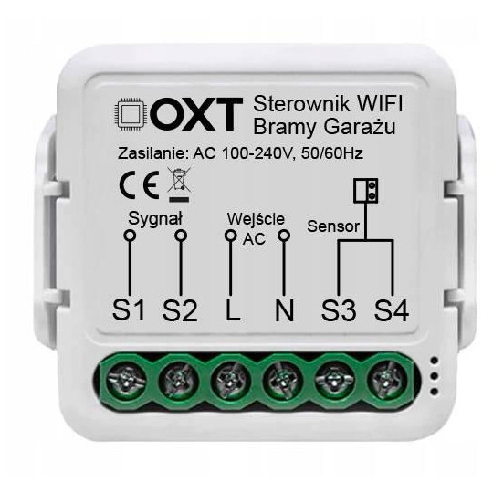 Moduł OXT z sensorem do bramy garażu WiFi TUYA T210G