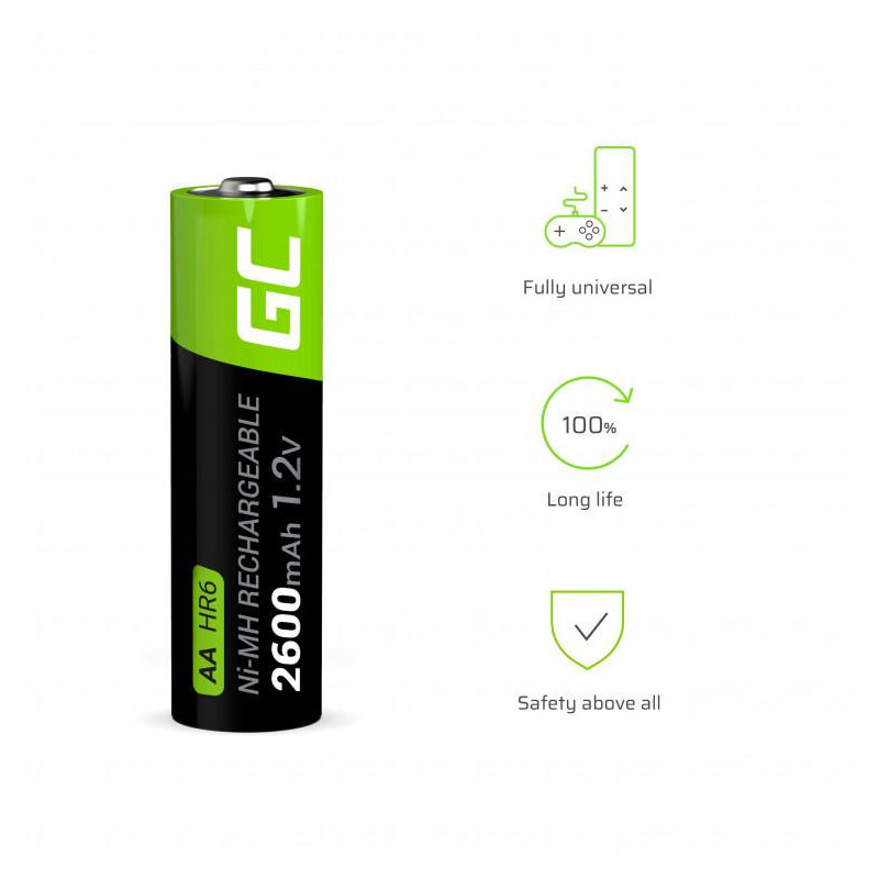 AKUMULATORKI Green Cell 2x AA HR6 2600mAh GR05
