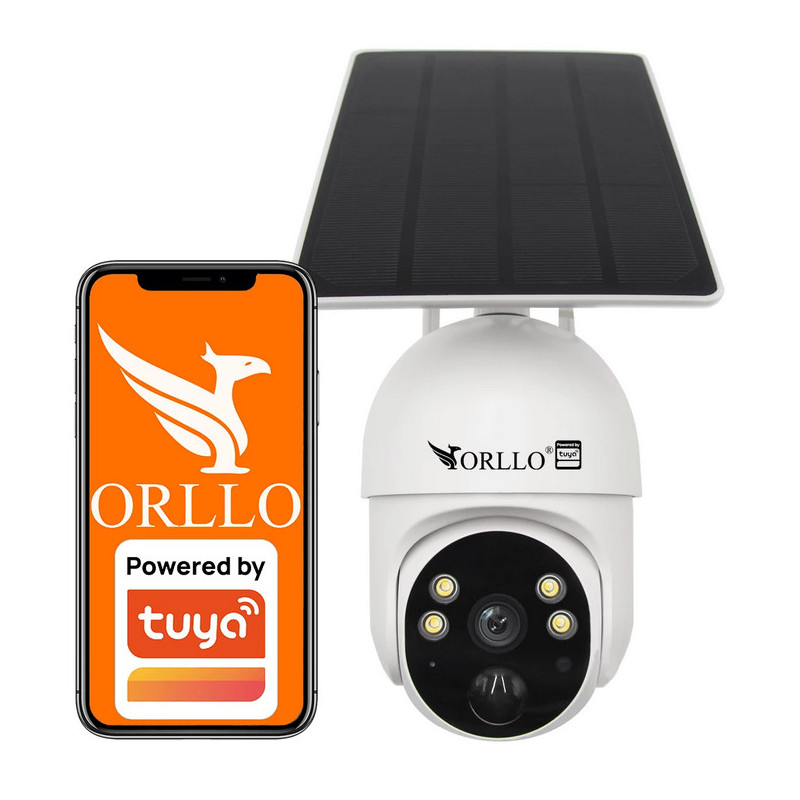 Kamera IP bezprzewodowa 4G LTE obrotowa z panelem solarnym Orllo TZ1 PRO