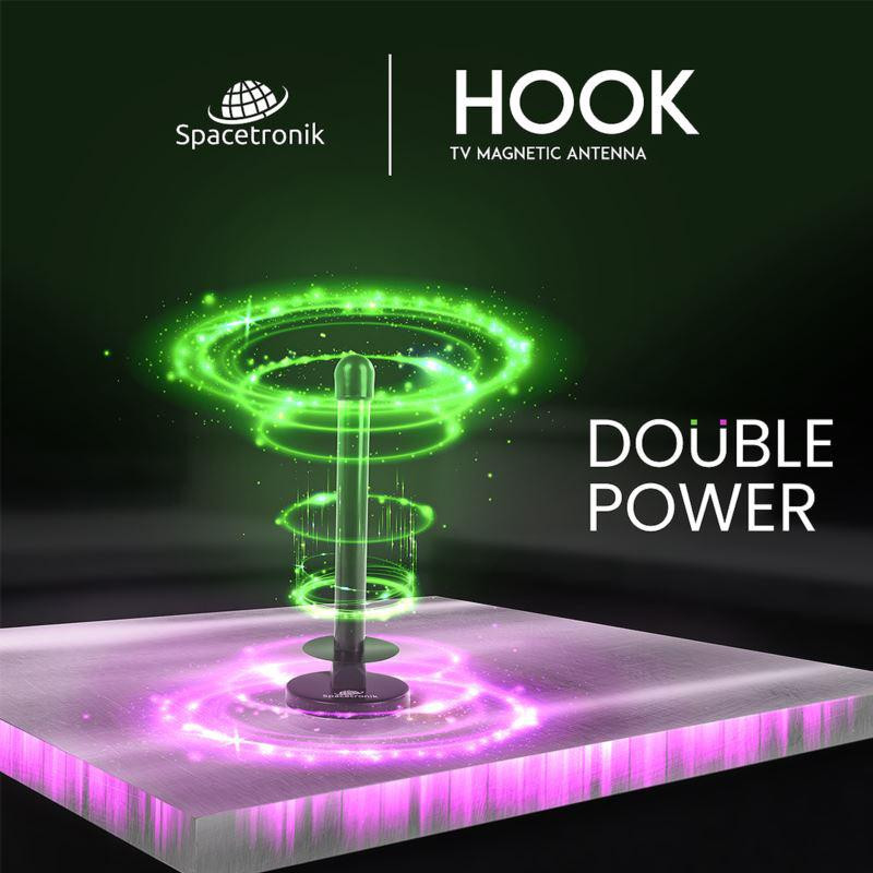 Antena magnetyczna DVB-T2 Spacetronik Hook