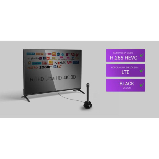 Antena magnetyczna DVB-T2 Spacetronik Hook