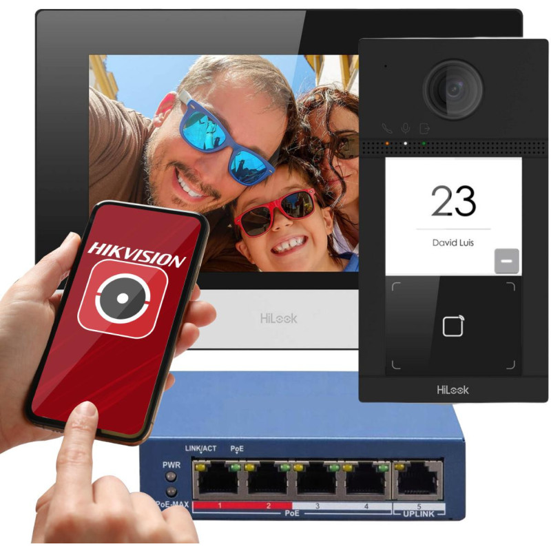 Zestaw wideodomofonowy IP Hilook by Hikvision IP-VIS-Pro