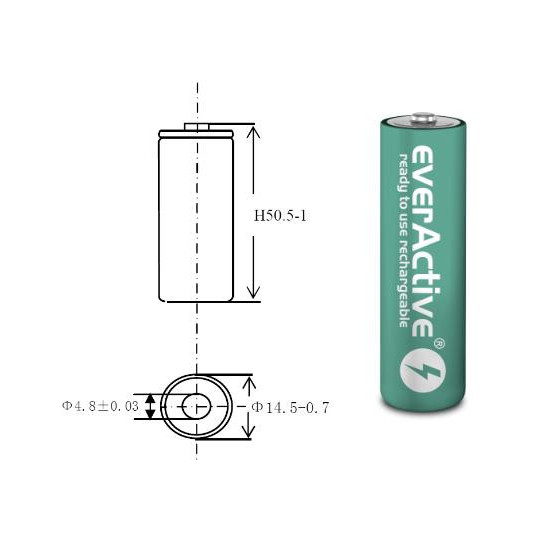 Akumulatorki AA / R06 Ni-MH everActive 1100mAh Infinity Line 3000 cykli (blister 4 szt.)