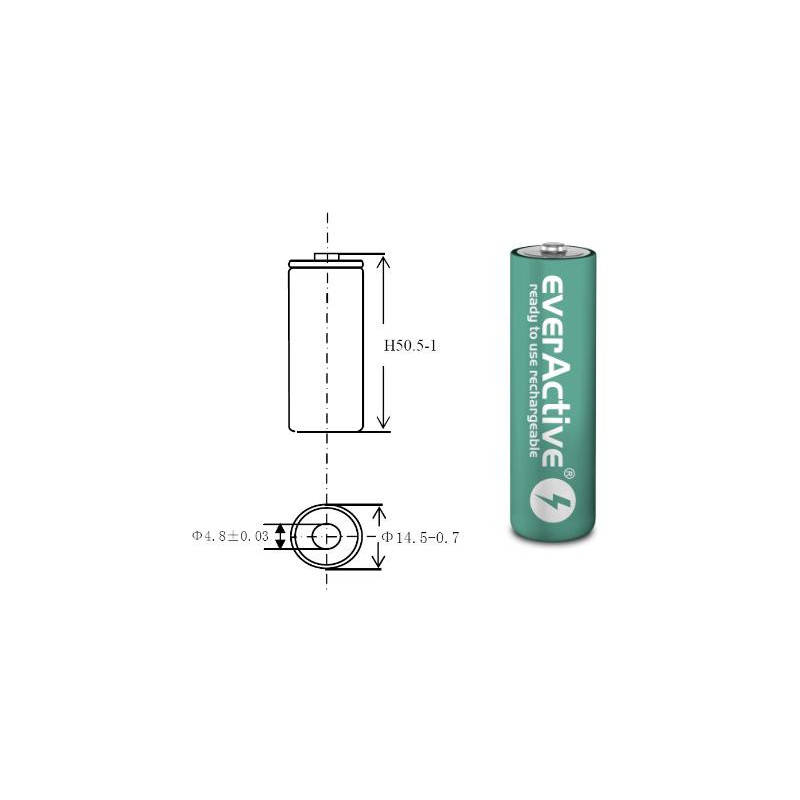 Akumulatorki AA / R06 Ni-MH everActive 1100mAh Infinity Line 3000 cykli (blister 4 szt.)