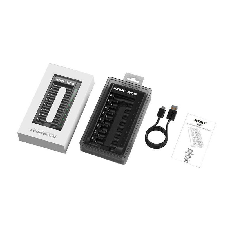 Ładowarka do akumulatorów cylindrycznych Li-ion 1,5V / Ni-MH AA / AAA Xtar BC8