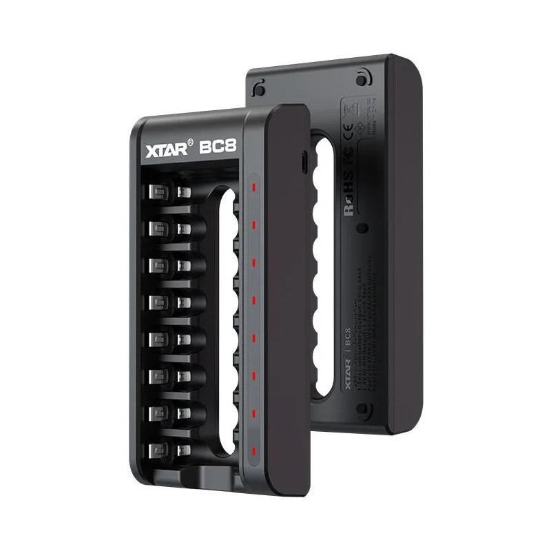 Ładowarka do akumulatorów cylindrycznych Li-ion 1,5V / Ni-MH AA / AAA Xtar BC8