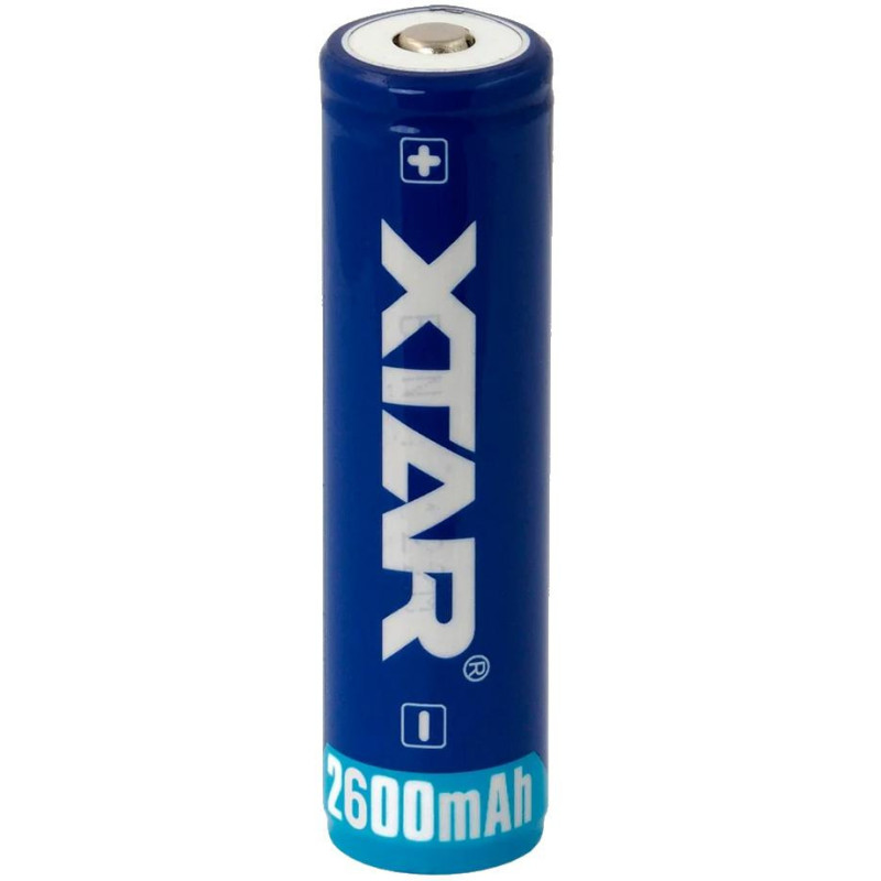 Akumulator 18650 Li-Ion 3,7V Xtar 2600mAh (1 szt.) z zabezpieczeniem
