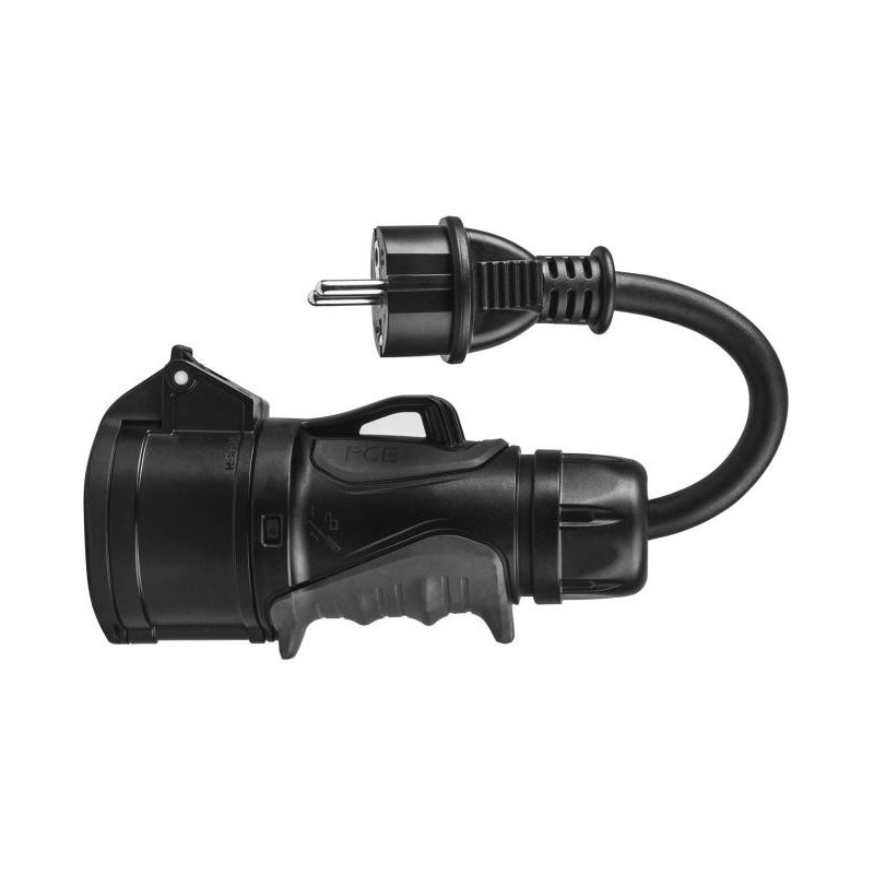 PRZEJŚCIOWKA ADAPTER SIŁOWY Green Cell CZERWONY CEE 16A 400V 5P DO SCHUKO 230V EVAK01