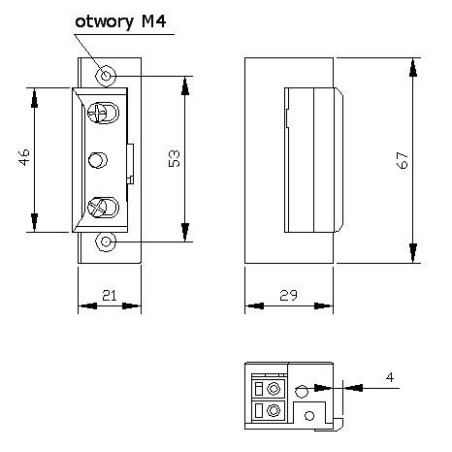 ZACZEP ELEKTRA R4 Z PAM. Z BLOK. SYMETR. 24V; 7544