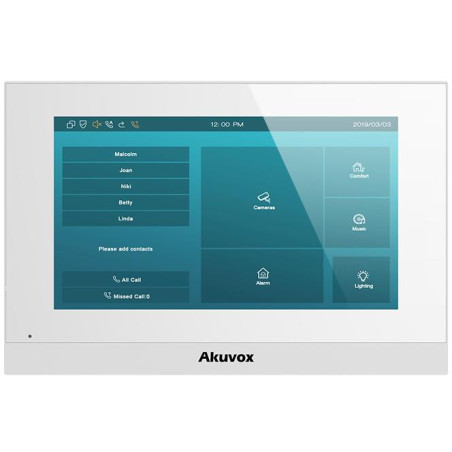 Zestaw wideodomofonowy IP AKUVOX (C313W White / E12W)
